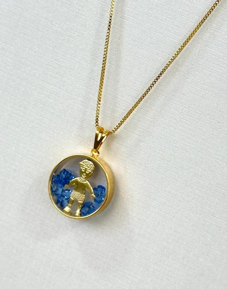 COLAR MENINO/MENINA - FOLHEADO