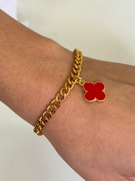 PULSEIRA TREVO VIRGÍNIA - FOLHEADO