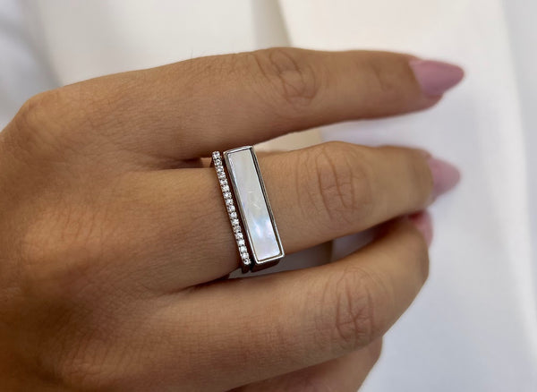 ANEL BIJU FINA RETÂNGULO