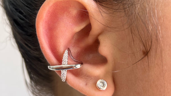 PIERCING FAKE DUPLA HASTE - BIJU FINA