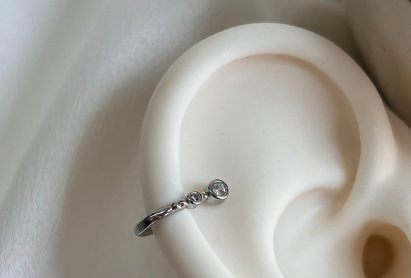 PIERCING FAKE TRIO PONTOS - AÇO INOXIDÁVEL